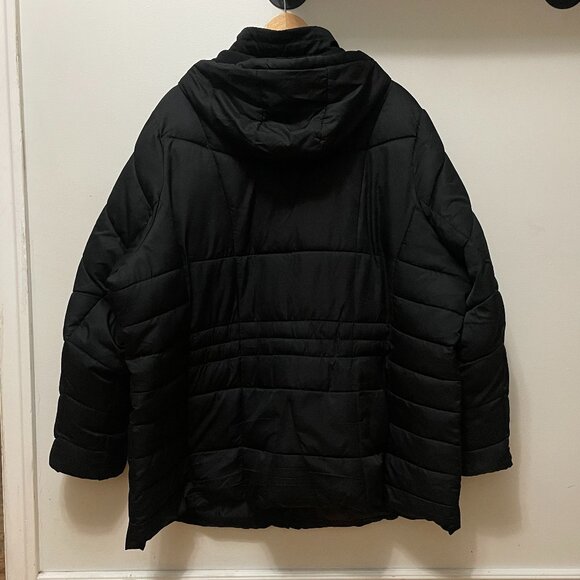 Black Puffer Winter Jacket Size Women's Plus 4X - Picture 2 of 10